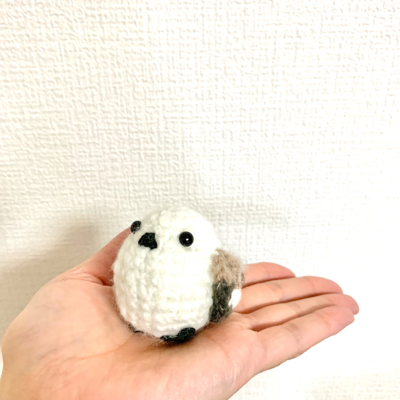 受注制作 北の大地のまんまるシマエナガさん あみぐるみ Aonatsu-m