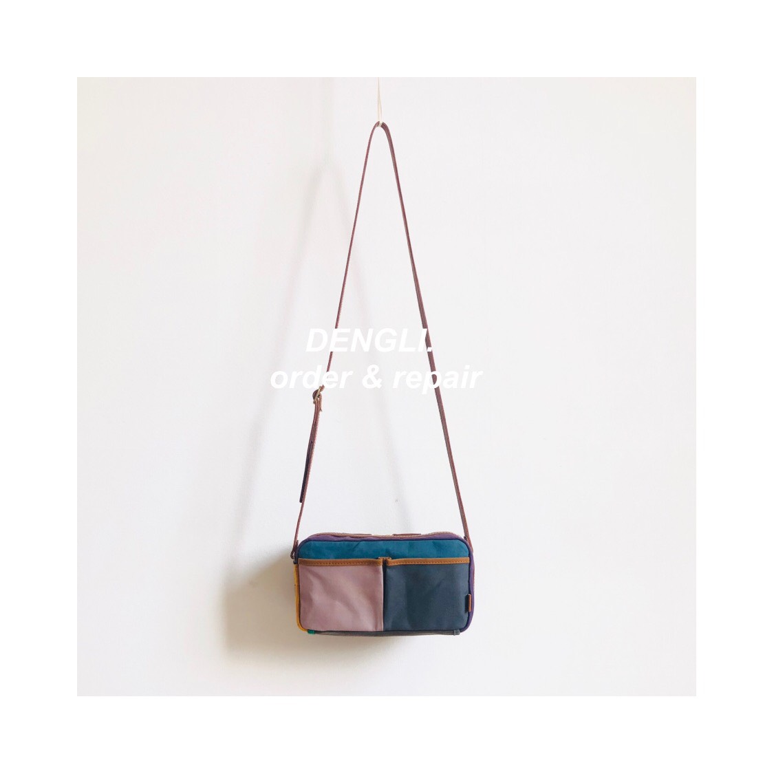 DENGLI.お財布バッグ/スペシャル20色×ヌメ革/ショルダー財布/パラフィ加工帆布/収納力抜群/旅先の色2025