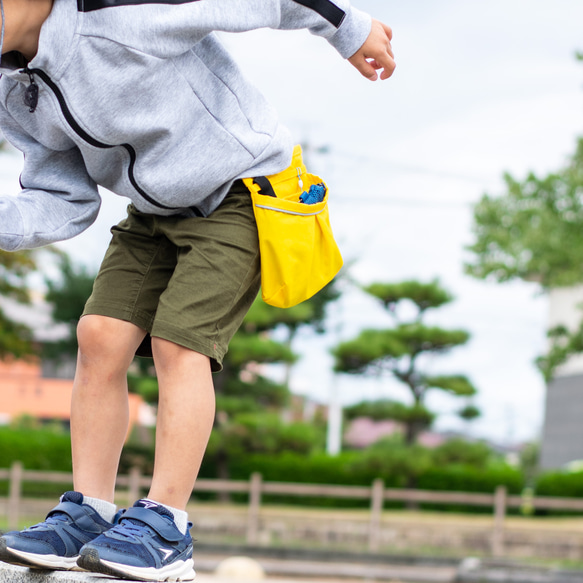 子供をまもりたい！もしもの時の防災ポケット【はなびらピンク】撥水加工|ナイロン|入園入学2024 6枚目の画像