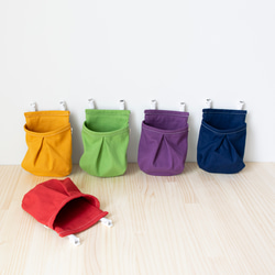 男の子ママが作った移動ポケット【帆布】ビビット 入学準備 入園準備　入園入学2026 1枚目の画像