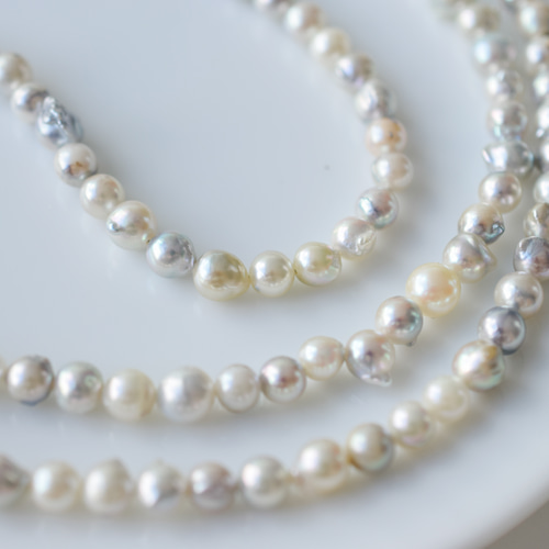 50%OFFセール】We are pearls_ロング（白パールのみ/グレーパール完売 