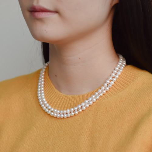 50%OFFセール】We are pearls_ロング（白パールのみ/グレーパール完売 