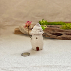 のっぽの妖精の家L北欧風集落セット〜ドライフラワーの一輪挿しベース 3枚目の画像