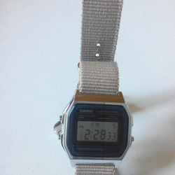腕時計 チープカシオ CASIO  NATO風 カスタマイズ 交換ベルト  色の選択自由 1本売り 4枚目の画像