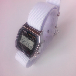 腕時計 チープカシオ CASIO  NATO風 カスタマイズ 交換ベルト  色の選択自由 1本売り 5枚目の画像