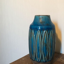 再販！！花瓶　インテリア　インテリア雑貨　デザイン　ギフト　セラミック　アンティーク調　ブルー 3枚目の画像