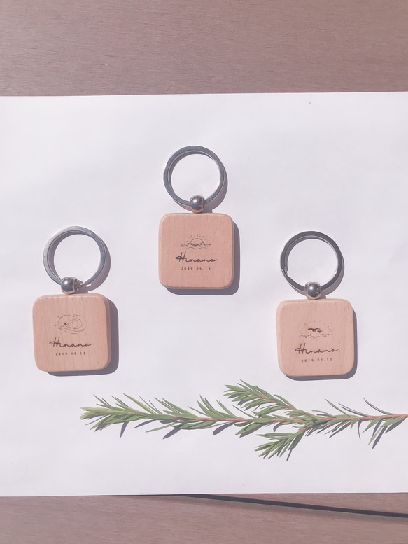 オリジナルネームキーホルダー〈name key ring2〉 世界にひとつだけのお名前キーホルダー作ってみませんか？ 3枚目の画像