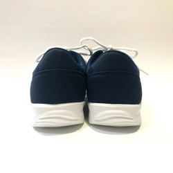 “剩餘尺碼500日元優惠SALE”超輕量復古運動鞋搭配靚麗三色海軍藍（麂皮款式）23.0cm-24.0cm 第5張的照片