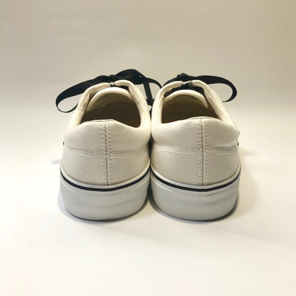 雙色甲板鞋（白色 x 橡膠金色）中性 22.0cm ~ 29.0cm 第6張的照片