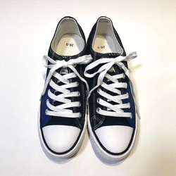 黑色 x 海軍藍雙色低幫運動鞋 (22.0cm〜30.0cm) 第2張的照片