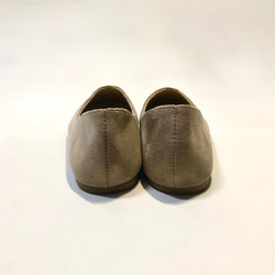 “售罄”簡單的petanko！ 2WAY雙色芭蕾舞鞋（灰色米色x青銅色） 第4張的照片