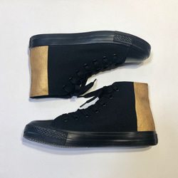BLACK x GOLD 雙色高幫運動鞋 (22.0cm-24.5cm) 第1張的照片