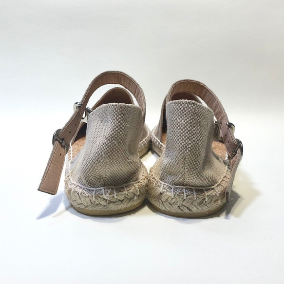 “Shuui”天然黃麻包裹雙色 2WAY 涼鞋（海軍 x 銀） M 碼 L 碼 第4張的照片