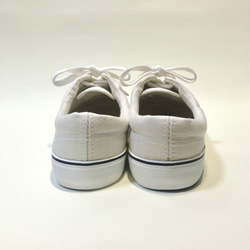 金色 x 白色粗邊框 &amp; 粗條紋甲板鞋（22.0cm-29.0cm） 第5張的照片