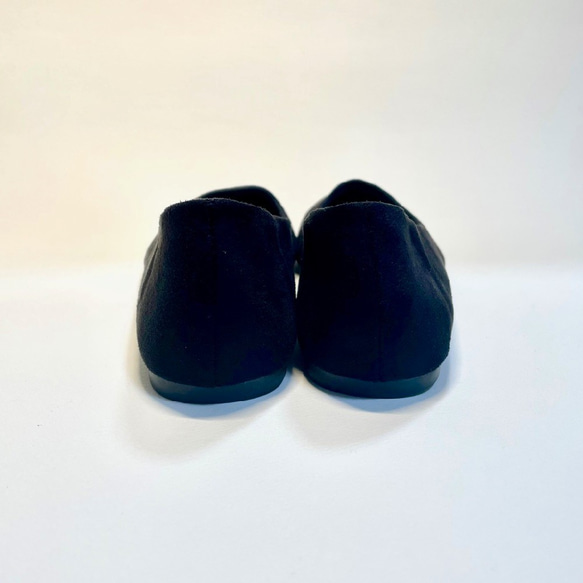 ■實惠♪新顏色■ Rakuchin Petanko！雙色芭蕾舞鞋（W黑）23.0cm/23.5cm 第5張的照片