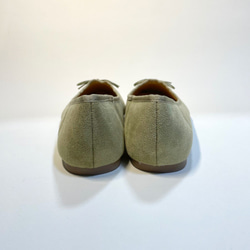 簡單又平坦！雙色芭蕾舞鞋（苔蘚綠x橡膠金）23.5cm~24.0cm 第5張的照片