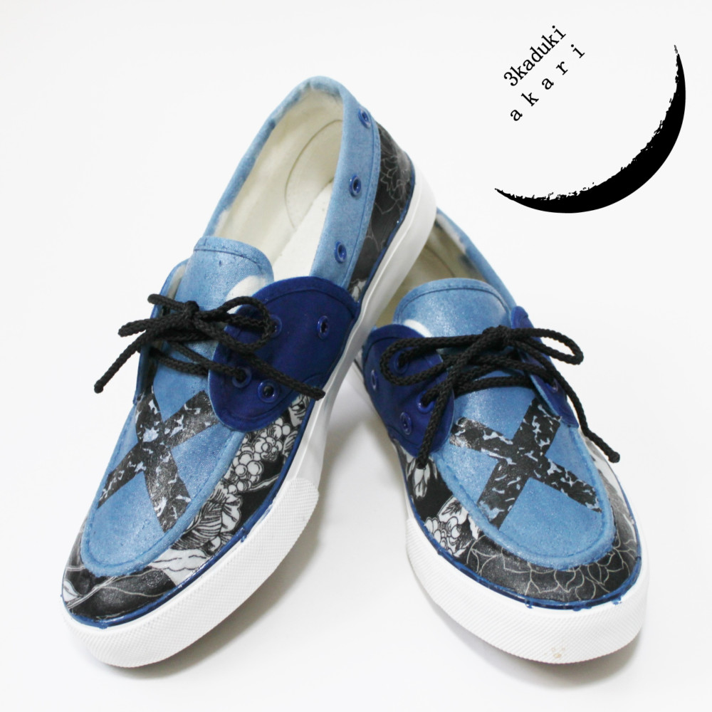 「空×海の青」スニーカー