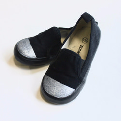 Silver Toe Slip-on (黑色) 兒童尺碼 14cm〜18cm 第1張的照片