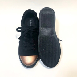 Partial Boa 雙色運動鞋（黑色 x 古銅色） 第5張的照片