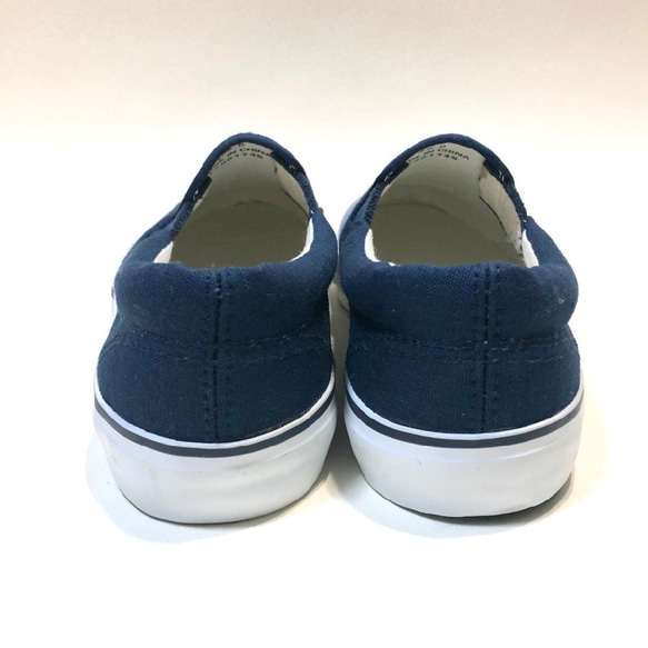 [24cm1足限定!!SALE 3,980円→2,980円]  アンバランスなシルバースリッポン(NAVY) 4枚目の画像