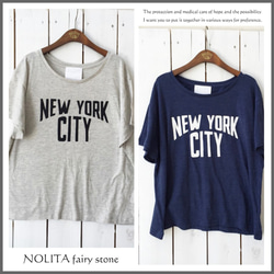 再販☆とろける着心地☆NEW YORK オリジナルゆるふわ着回しTシャツ 1枚目の画像