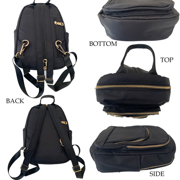 帆布背包 一種模式背包，也可用作 2 路背包 媽媽背包 包 外出背包 通勤旅行 #926 第3張的照片