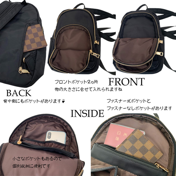 帆布背包 一種模式背包，也可用作 2 路背包 媽媽背包 包 外出背包 通勤旅行 #926 第4張的照片