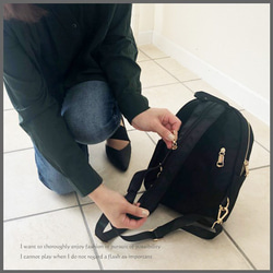 帆布背包 一種模式背包，也可用作 2 路背包 媽媽背包 包 外出背包 通勤旅行 #926 第9張的照片