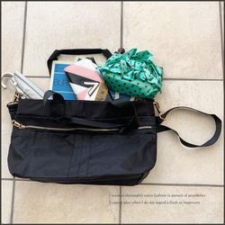 ゴールドジップ 通勤バッグ お出かけバッグ A4 トートバッグ ママバッグ ショルダーバッグ 3枚目の画像