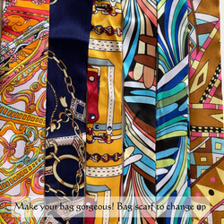 バッグに巻いたり結んだり♪NOLITA　バッグスカーフ 1枚目の画像