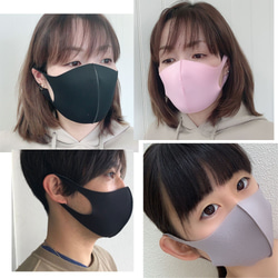 送料無料【大人用 マスク 洗えるマスク】冷感 マスク ひんやり おしゃれマスク 布マスク カバー  立体マスク 3枚目の画像