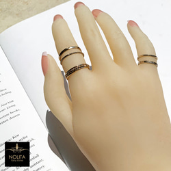 Variety Vintage set ring 推薦給成年女孩做舊處理 Set ring B 第4張的照片