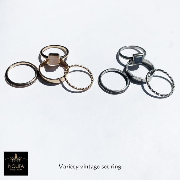 百變Vintage Set Ring Old processing推薦成年少女戒指A Y-RNG-19I18-0028 第3張的照片