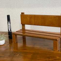 玄関　キッチン　ドールチェア　スマホ　タブレット　小物飾りベンチ♬ 2枚目の画像