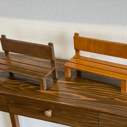 玄関　キッチン　ドールチェア　スマホ　タブレット　小物飾りベンチ♬ 3枚目の画像