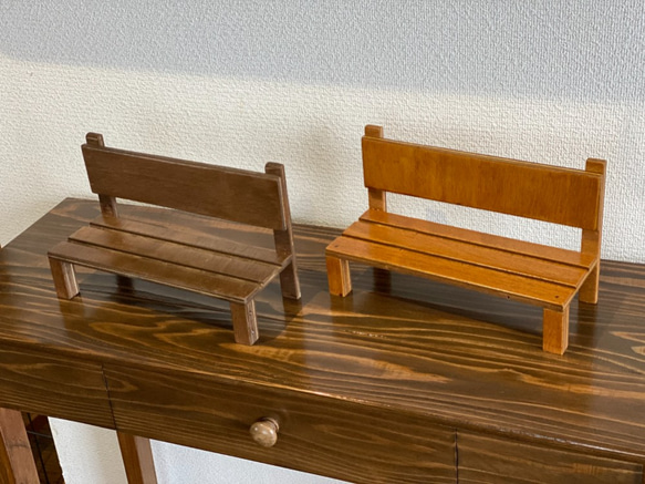 玄関　キッチン　ドールチェア　スマホ　タブレット　小物飾りベンチ♬ 3枚目の画像