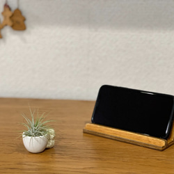送料無料♪　iPad　タブレットスタンド　iPhone　スマホスタンド　木工♬ 1枚目の画像