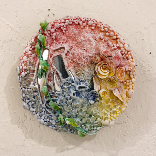 【一点物】ハンドメイド 粘土 彫刻 オブジェ（アクリル・パステル彩色） 1_e8232e39eafc2f621accdcf32c2d