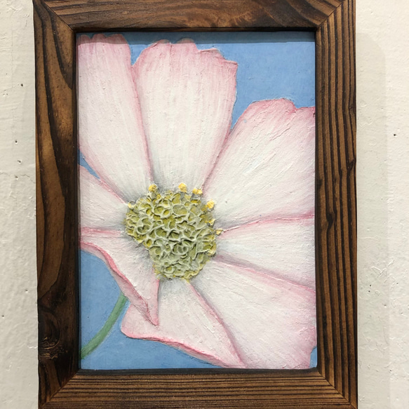 送料無料】1点もの 紙粘土絵画「Cosmos 美しい秩序」 絵画