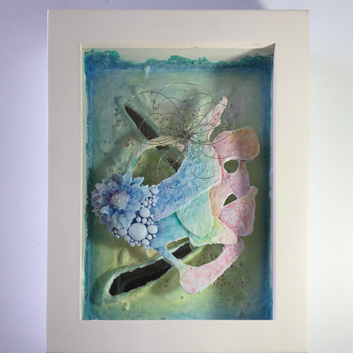 紙粘土絵画「サプリ」 絵画 USAKAMIKA 通販 12690944｜Creema