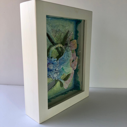 紙粘土絵画「サプリ」 絵画 USAKAMIKA 通販 12690944｜Creema
