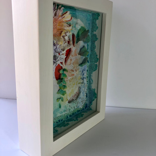 紙粘土絵画「サプリ」 絵画 USAKAMIKA 通販 12690962｜Creema(クリーマ)