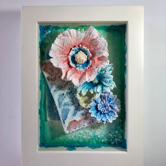 紙粘土絵画「サプリ」 絵画 USAKAMIKA 通販｜Creema(クリーマ) 12690974 