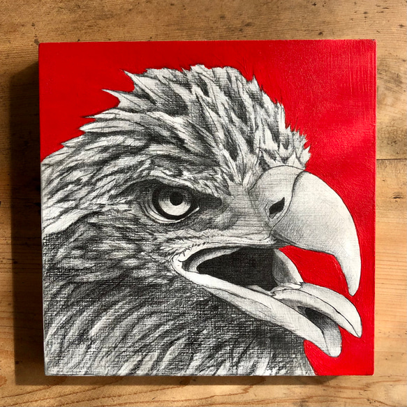 鉛筆画「天神の経済を潤す鷹」 絵画 USAKAMIKA 通販 12944930｜Creema