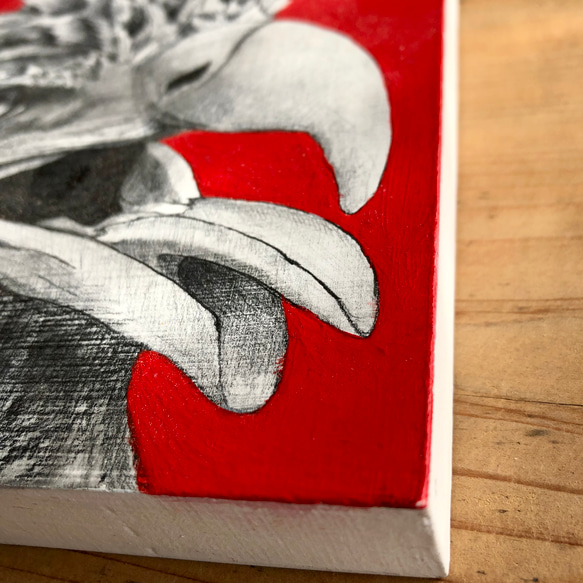 【送料無料】鉛筆画「天神の経済を潤す鷹」 2枚目の画像