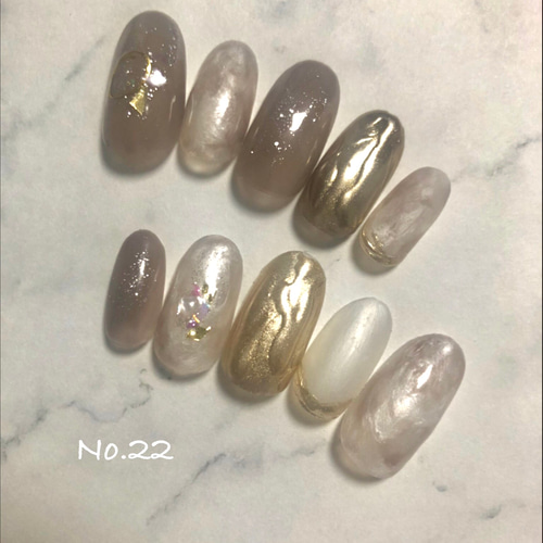 グレイッシュ冬ニュアンス ネイルチップ（つけ爪） chuuun nail 通販