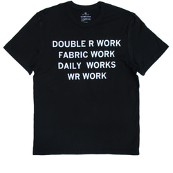 WR WORK UNISEX TEE NO /210802 / COLOR / BLACK 2枚目の画像