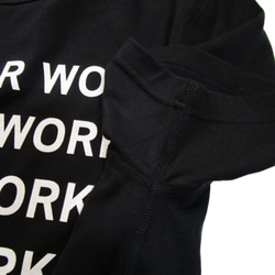 WR WORK UNISEX TEE NO /210802 / COLOR / BLACK 6枚目の画像