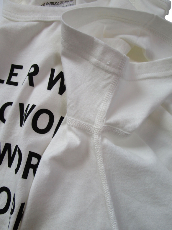 WR WORK UNISEX TEE NO / 210801 / COLOR / OFF WHITE 6枚目の画像