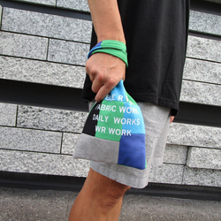 MULTI PATCH WORK HAND SIZE TOTE BAG / COLOR / MULTI GREEN 10枚目の画像